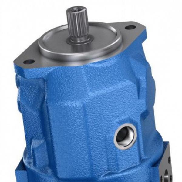 Rexroth Hydraulic Vane Pump, PV7-20/20-20RA01MA0-10, w/ 2.2 kW 220/480V, Used  #1 image
